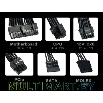 Блок питания Phanteks AMP BH 750W (PH-P750B_BK01) картинка 5